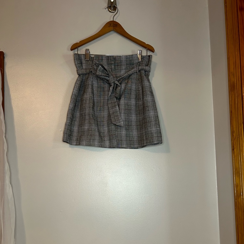 SHEIN Plaid Mini Skirt
